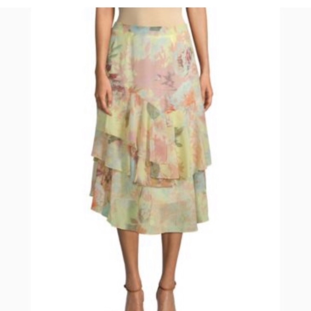 Vince Camuto Floral Skirt Size 10 NWT - Picture 9 of 9